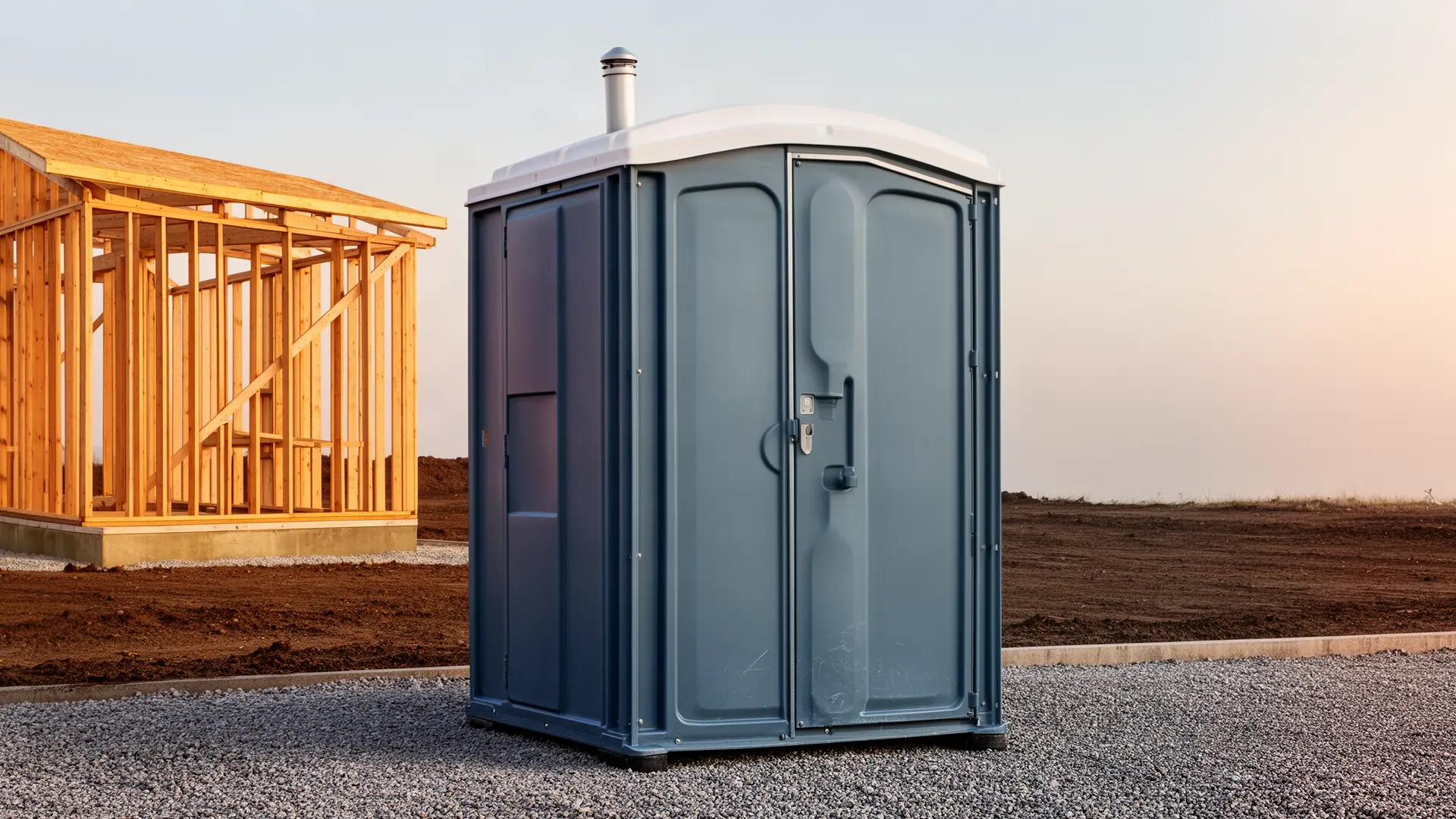 Clean porta potty unit from Buck Point Portable Toilet Rental in Houston, TX